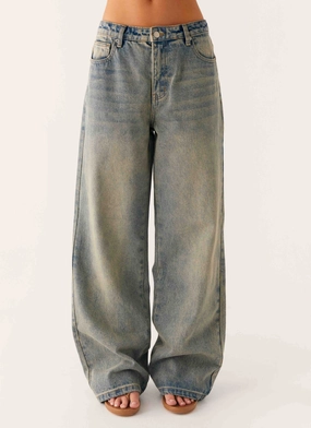 Keanna Low Rise Denim Jeans - Dirty Wash Stretch Wear Keanna Low Rise Denim Jeans - Dirty Wash LightweightInsulation Windproof Design