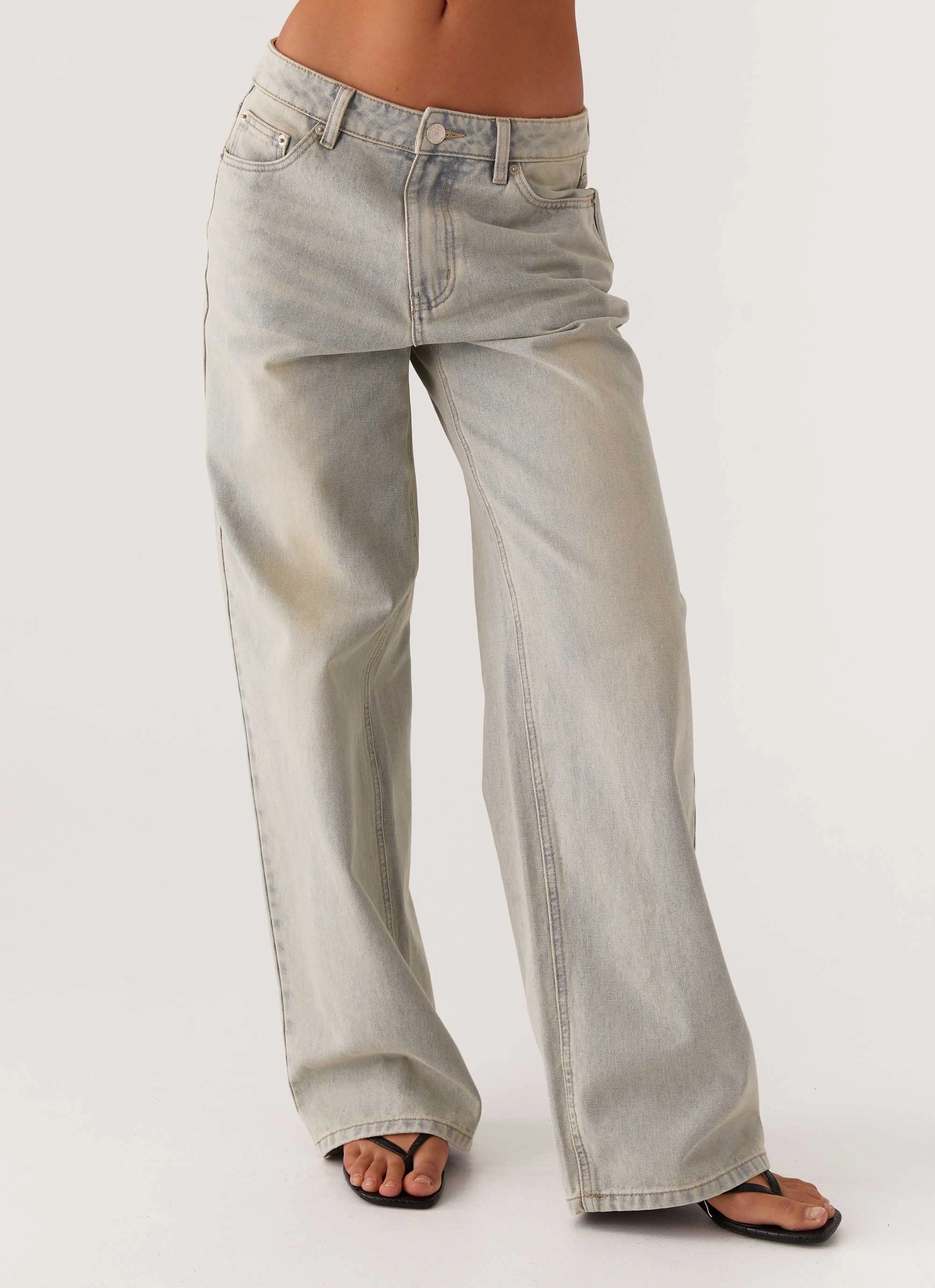 Keanna Low Rise Denim Jeans - Vintage Moisture Lock Technology Quick Access Pockets