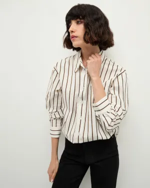 Keiko Stretch-Cotton Button-Down Shirt