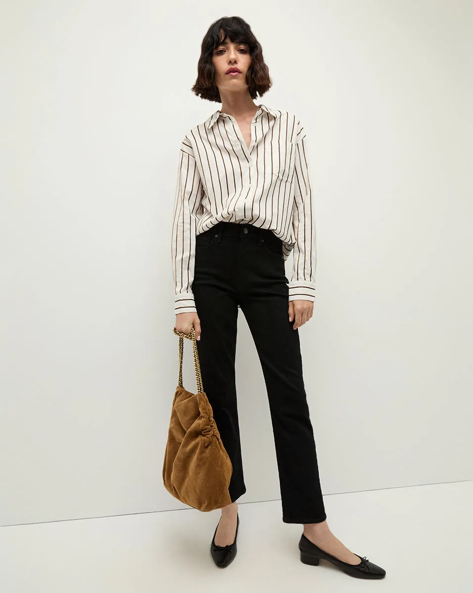 Keiko Stretch-Cotton Button-Down Shirt