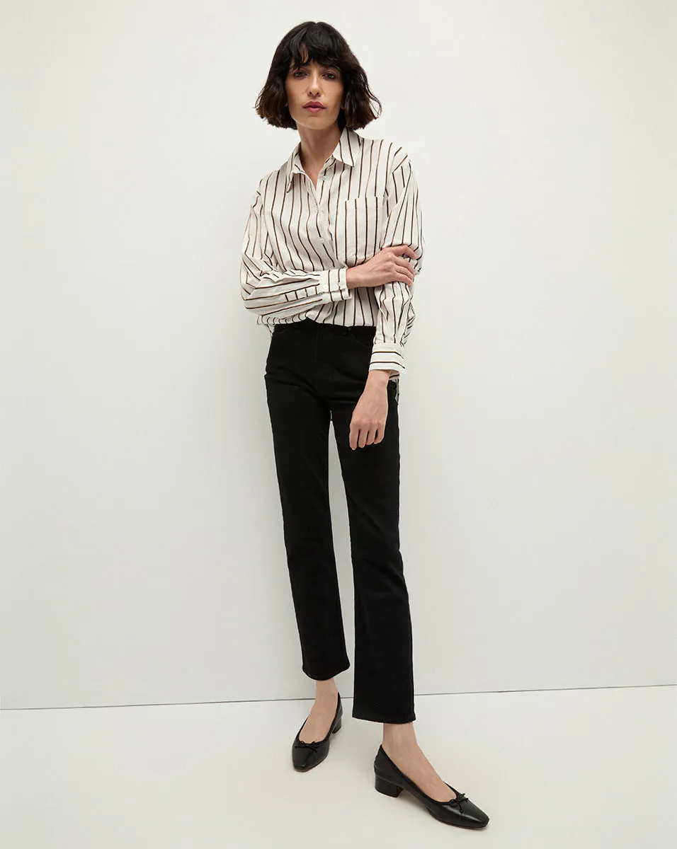 Keiko Stretch-Cotton Button-Down Shirt
