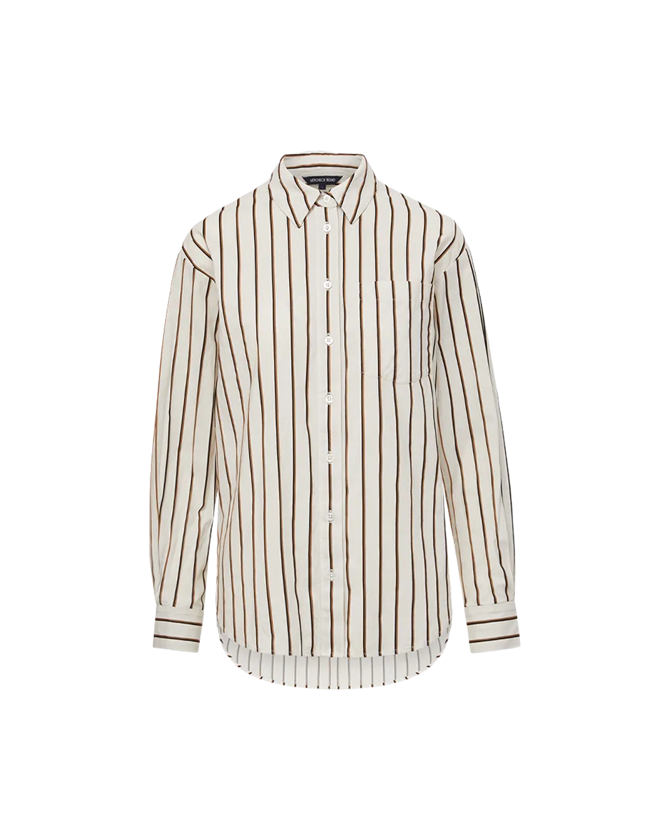 Keiko Stretch-Cotton Button-Down Shirt