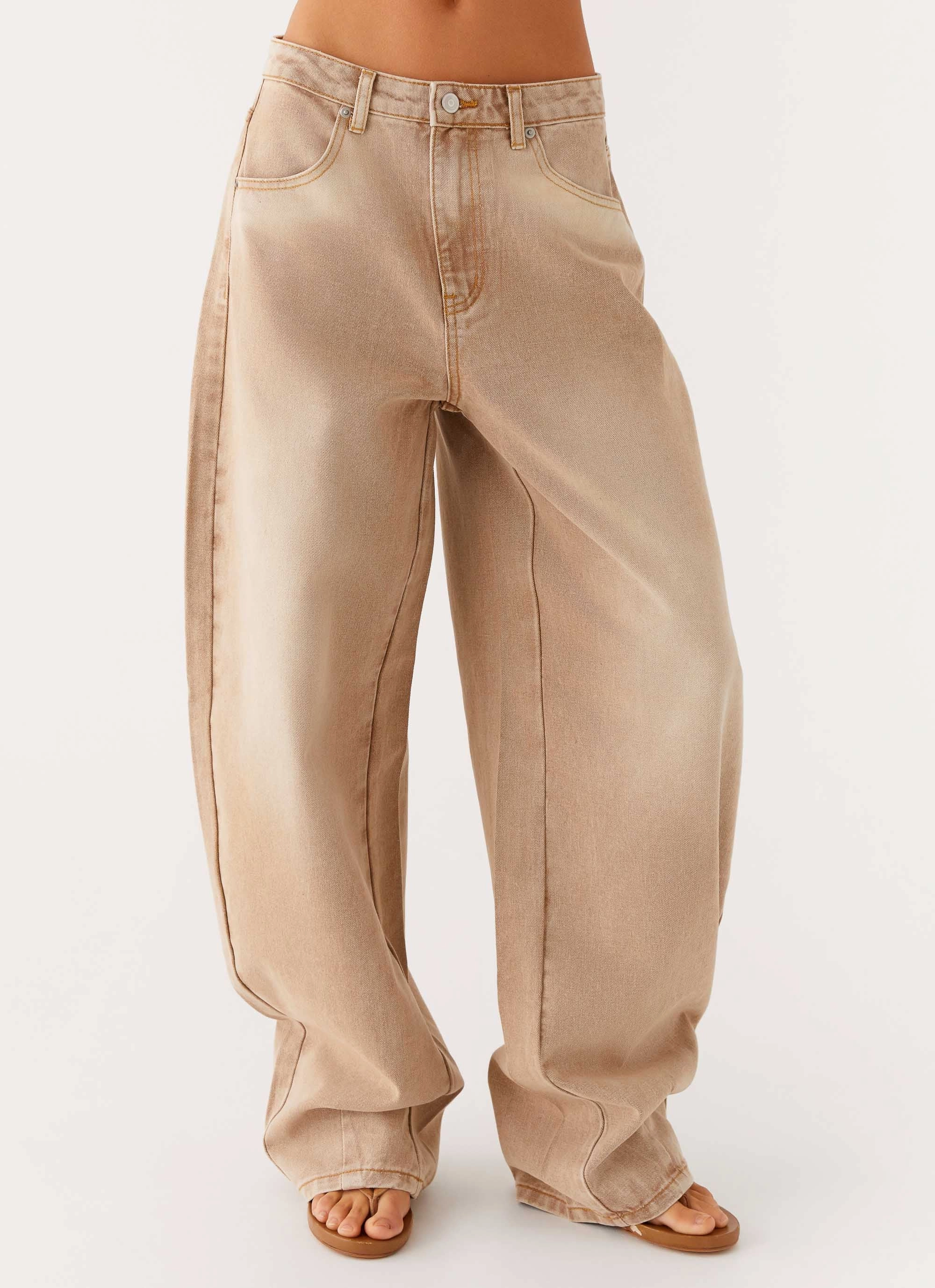 Khalil Baggy Jeans - Tan Odor control Comfortable Wear