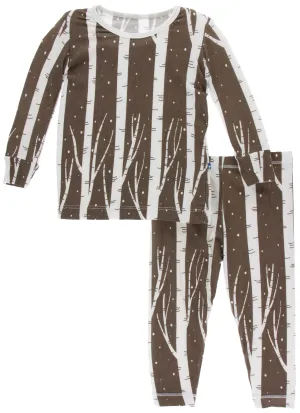 KicKee Pants Falcon Snow L/S Pajama Set