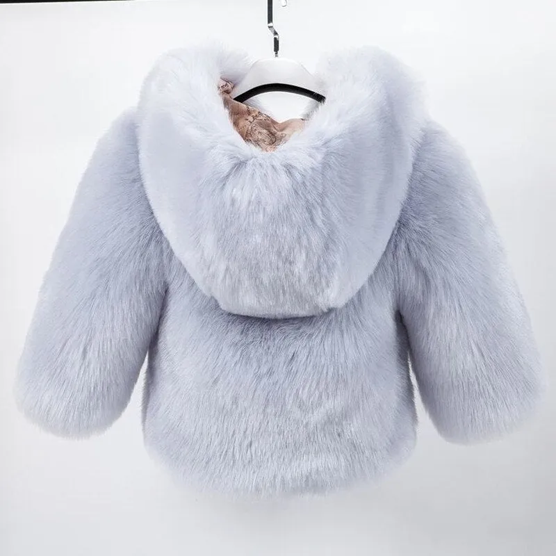Kid Girls Faux Fur Coat Clothing