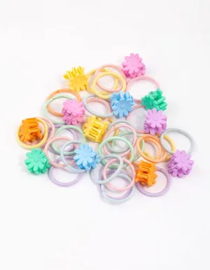 Kids Elastic Flower Hair Kit