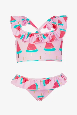 Kids Swimsuit Snapper Rock Watermelon Ruffle