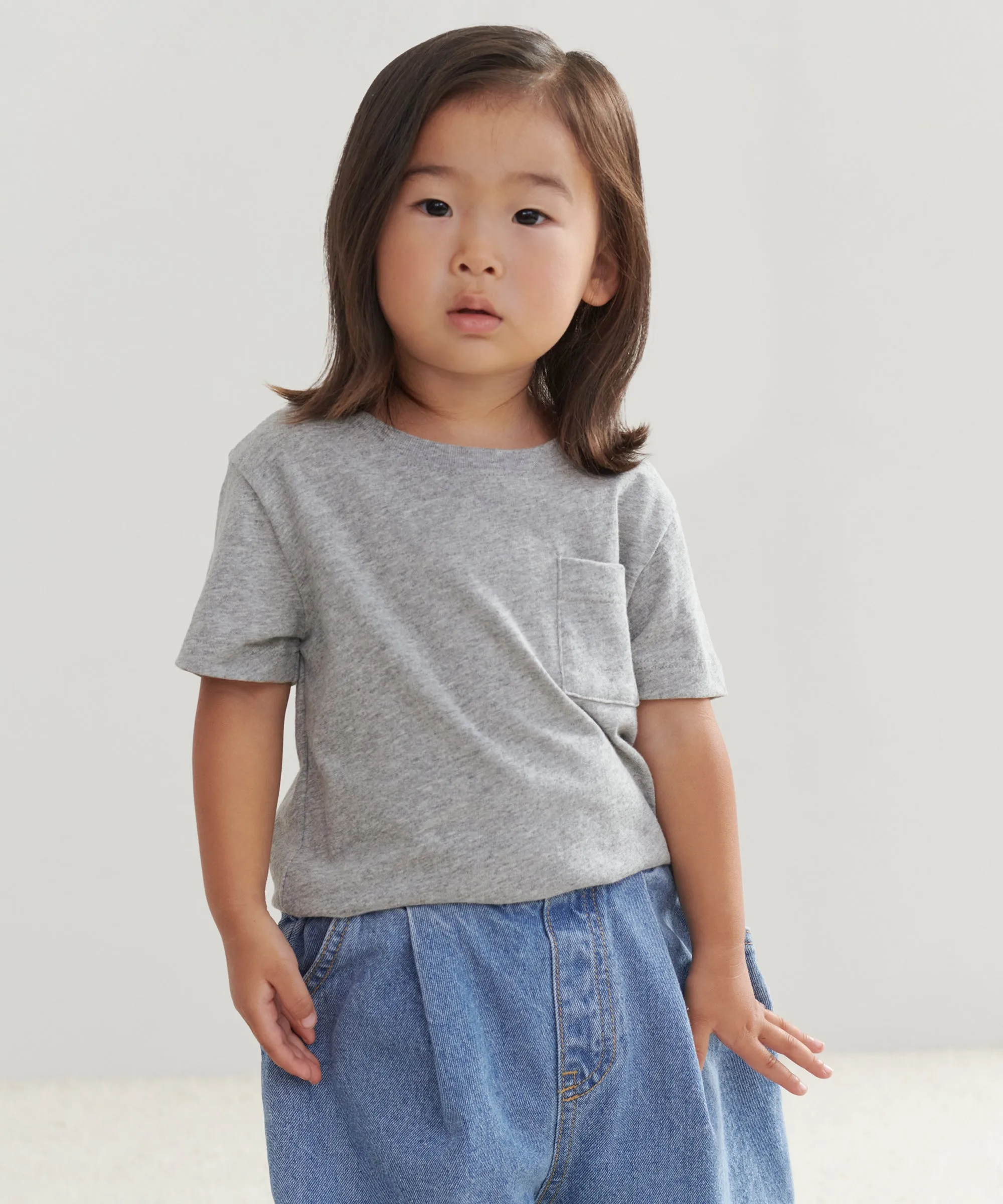 AllDay Comfort Kids' Vintage Pocket Tee