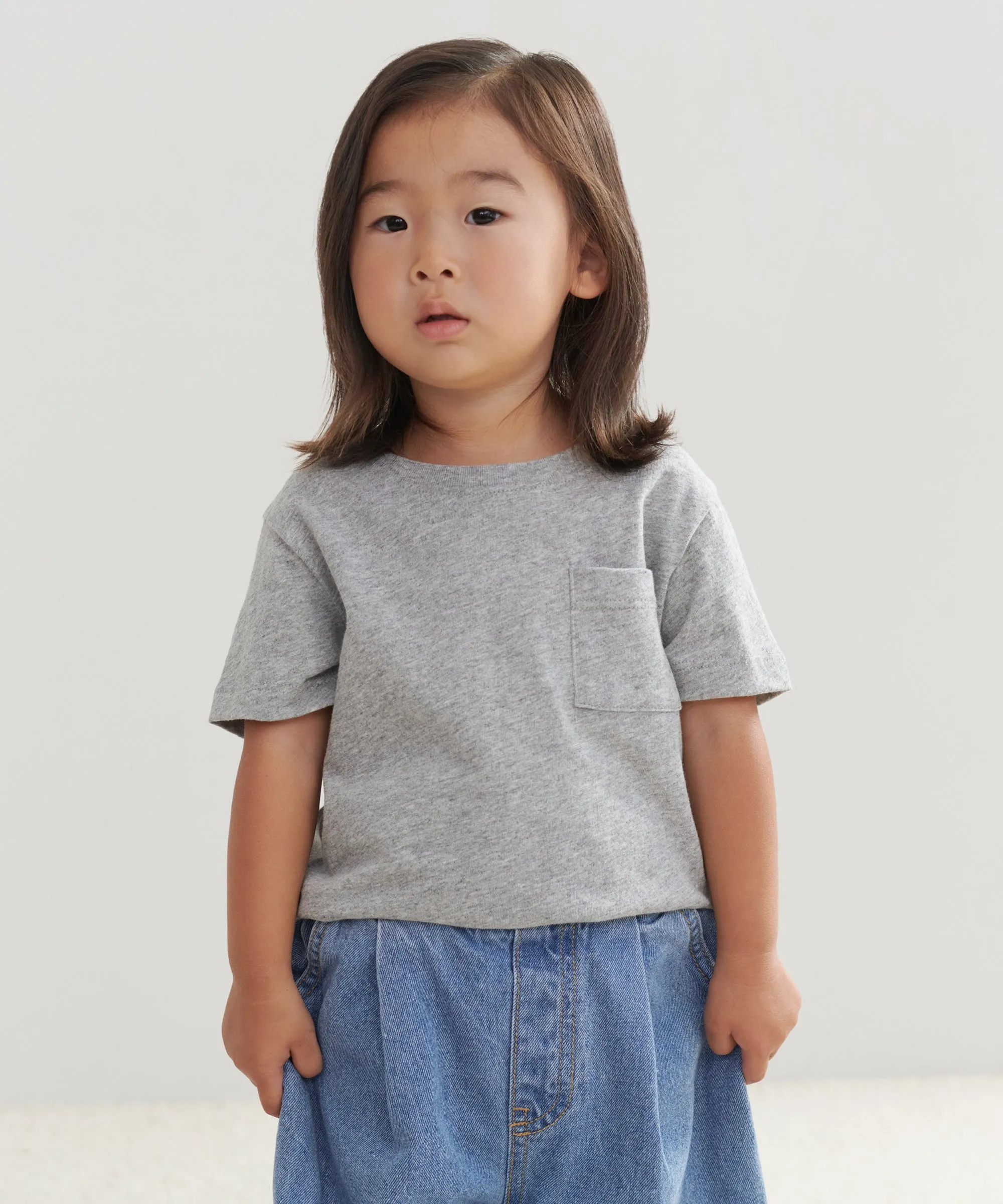 Lightweight Weave Kids' Vintage Pocket Tee