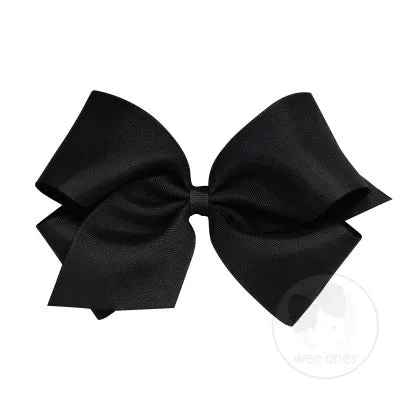 King Grosgrain Bow, Black