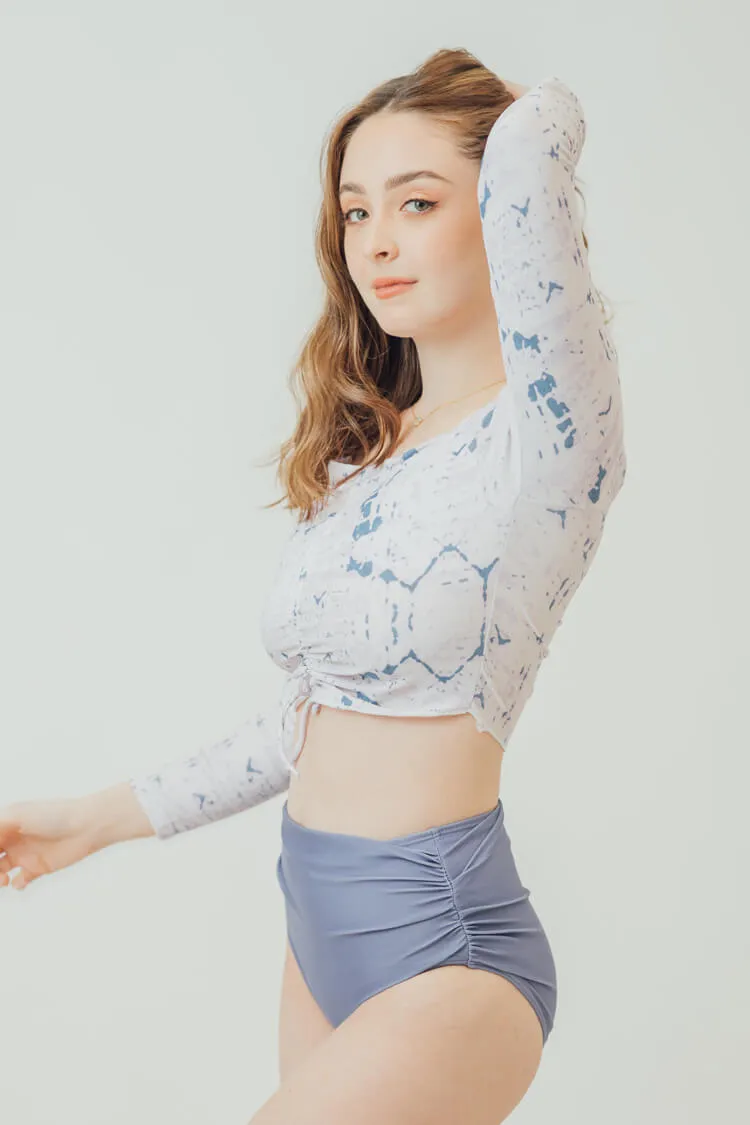 Kira Contrast Tie-Dye High Waist Set