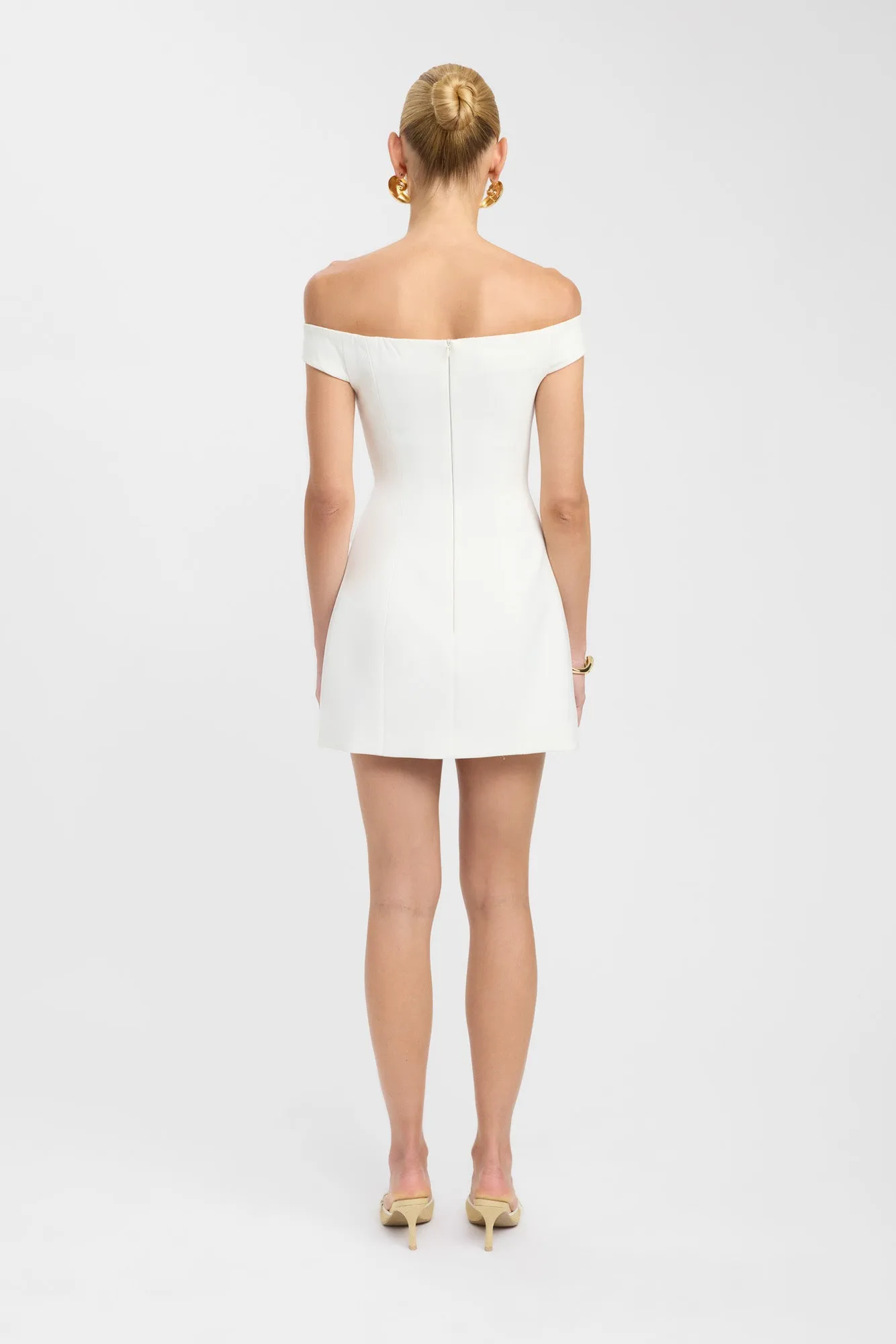 Tailored Mood Alto Off Shoulder Mini Dress