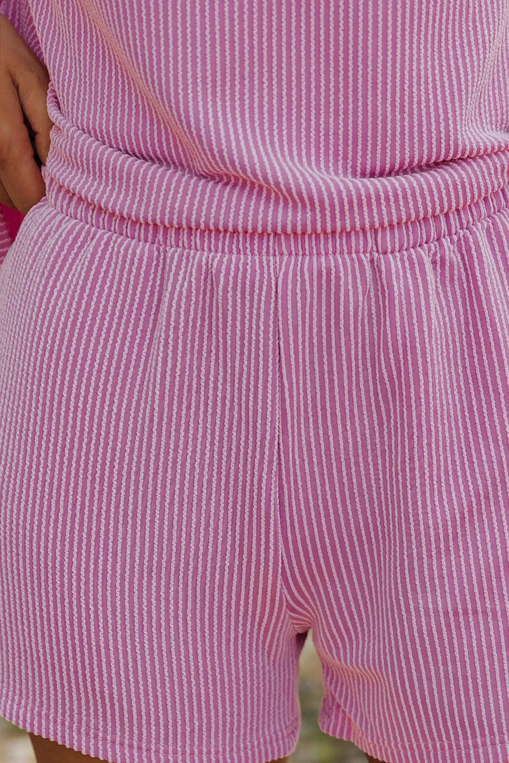 Knit Loose Fit Tee and Shorts Set