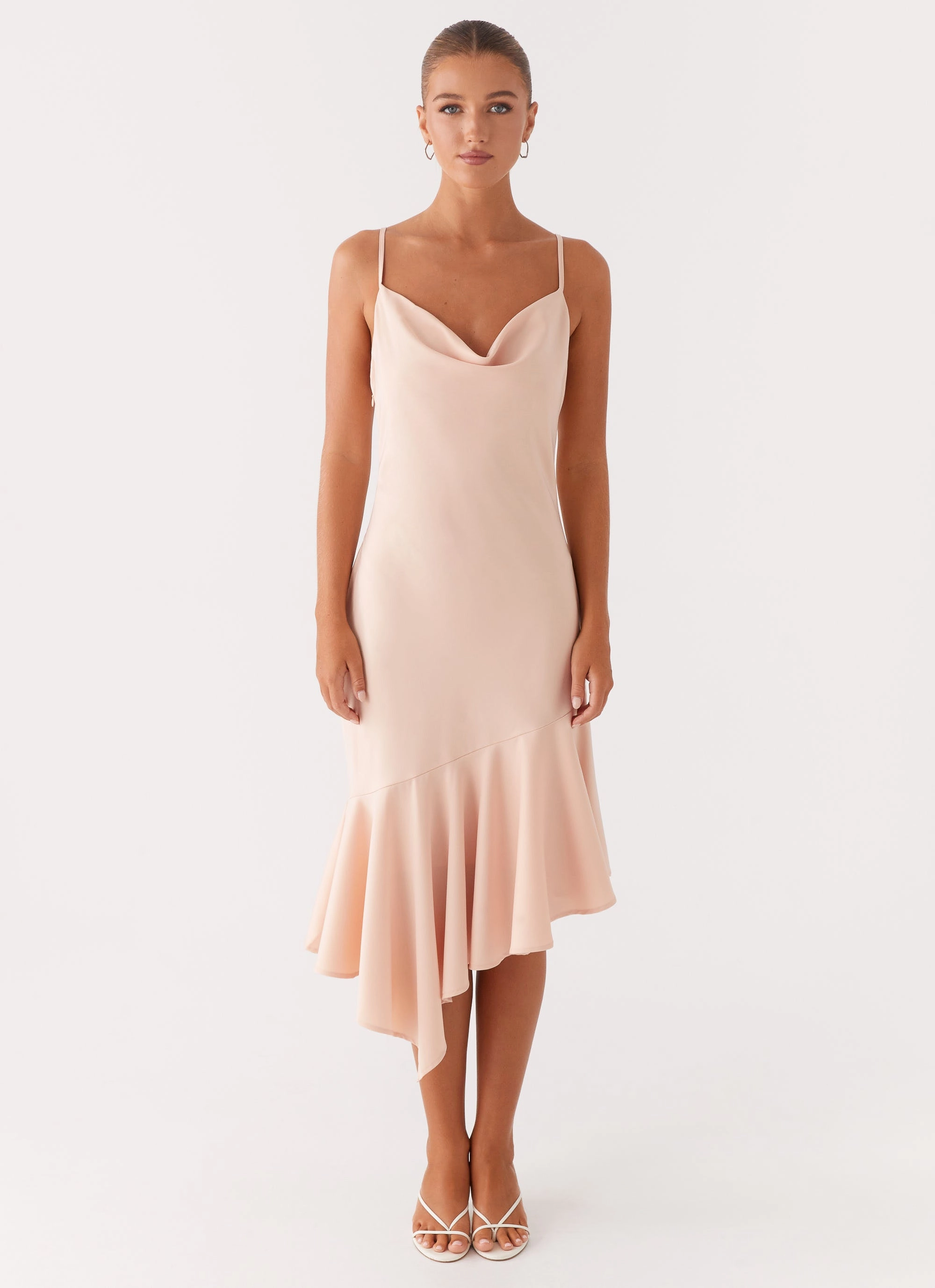 Korby Midi Dress - Pink Balanced Tone