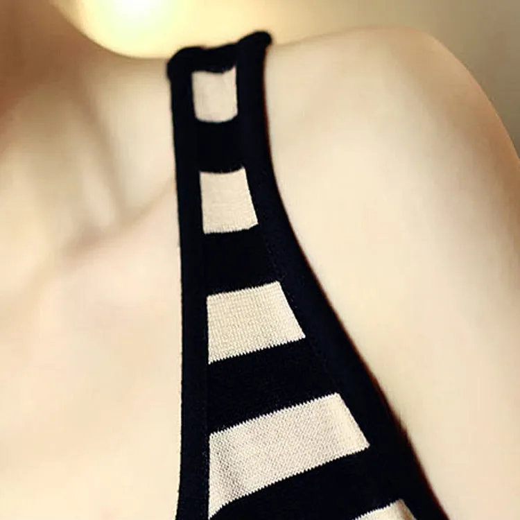 Korean Women Modal Sleeveless Singlet Slim-Look Mid-Length A-Line Hip Flattering Dress