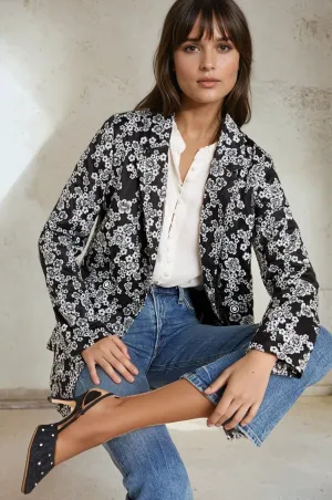 Kylie Floral Blazer Lightweight Waterproof Design Kylie Floral Blazer All Weather Adaptability