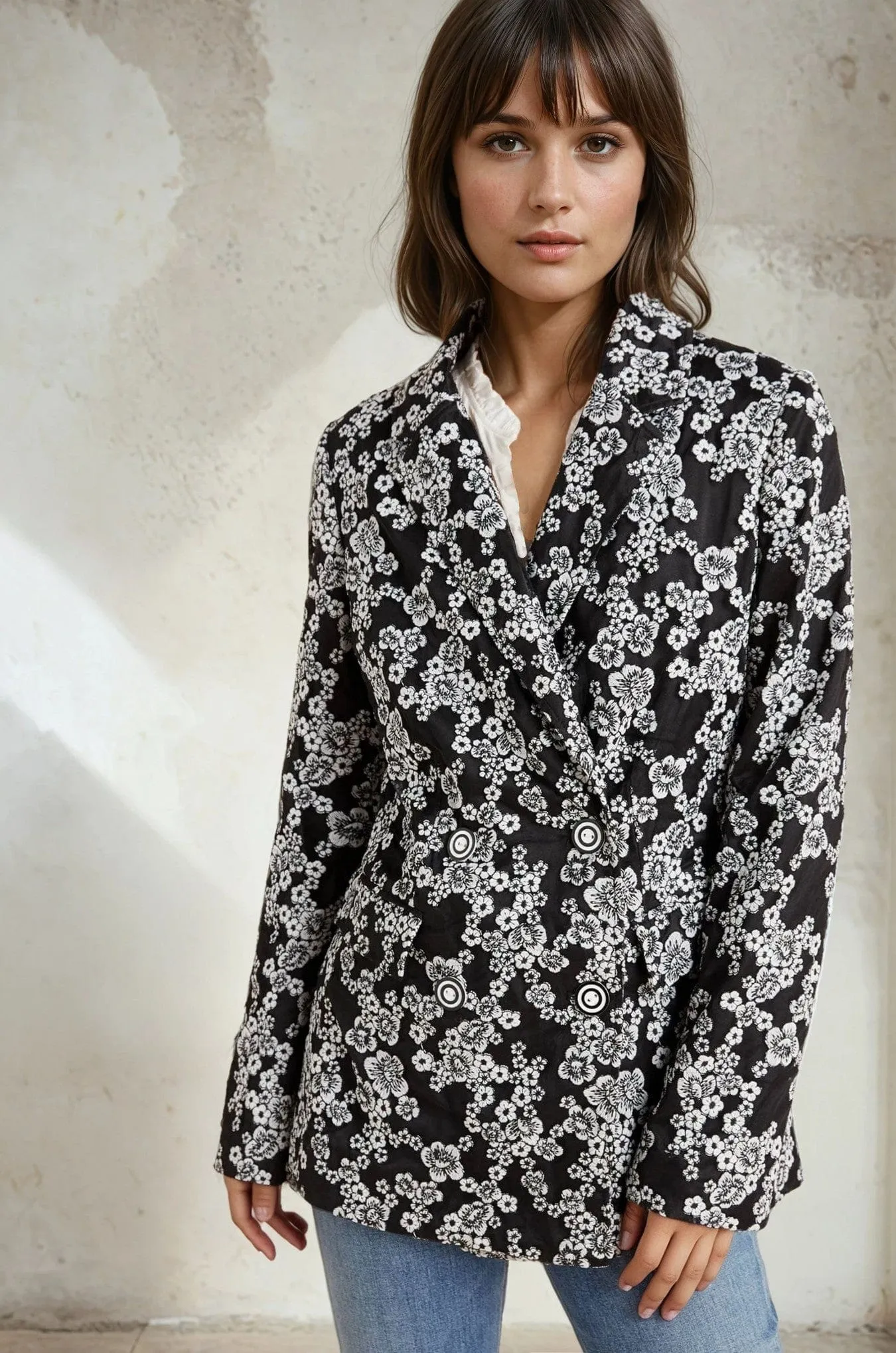 Kylie Floral Blazer WaterRepellentFabric