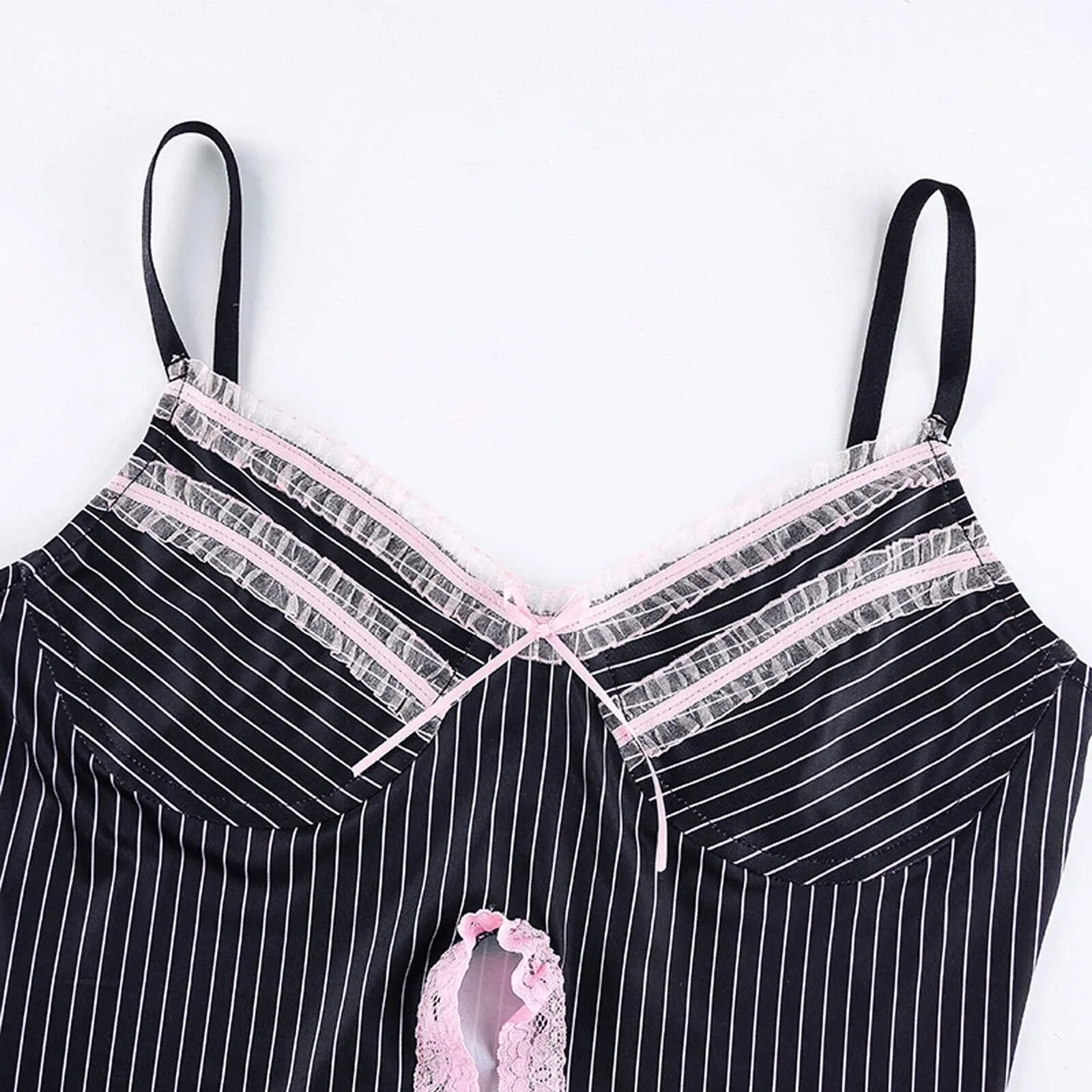 Lace Bow Aesthetic Crop Top