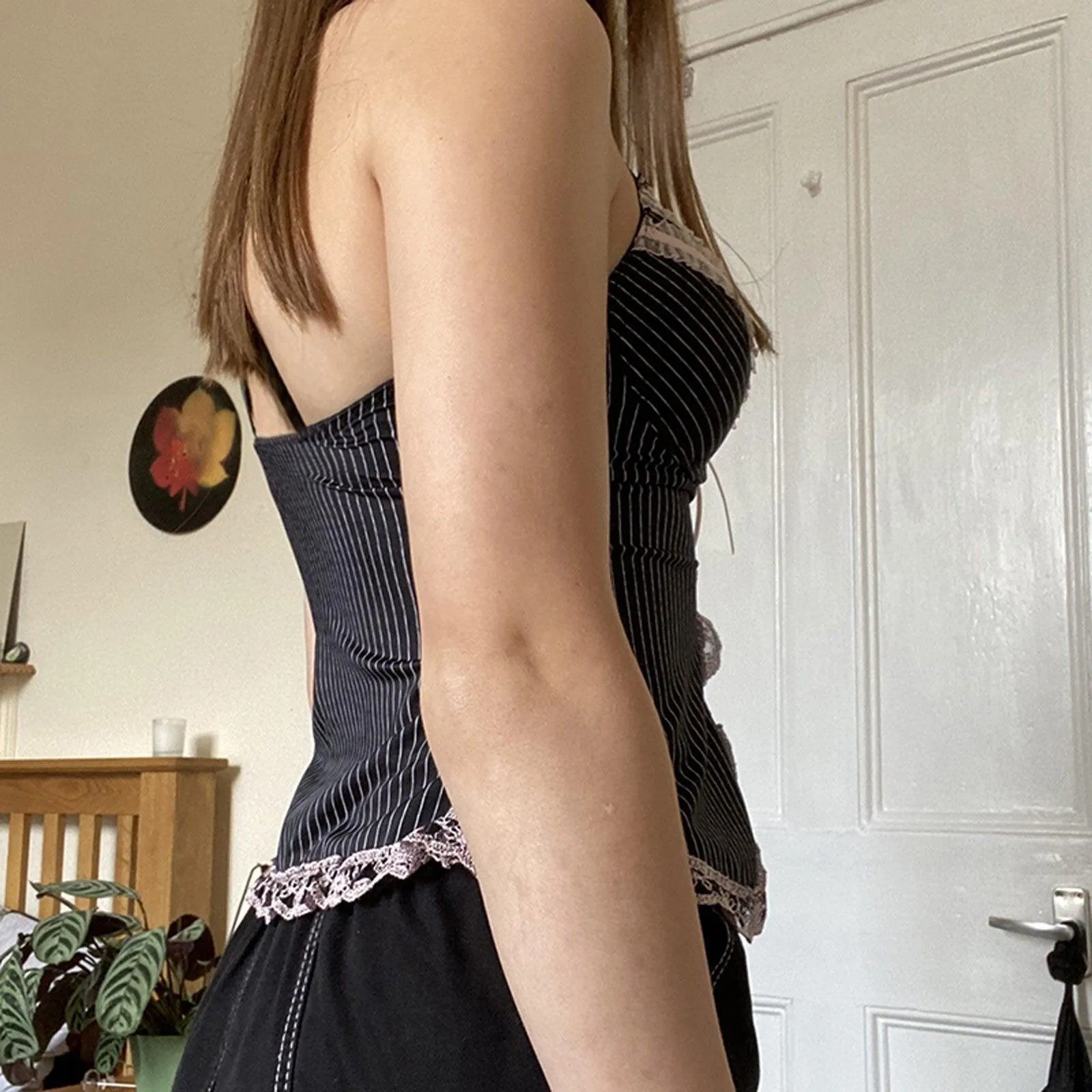 Lace Bow Aesthetic Crop Top