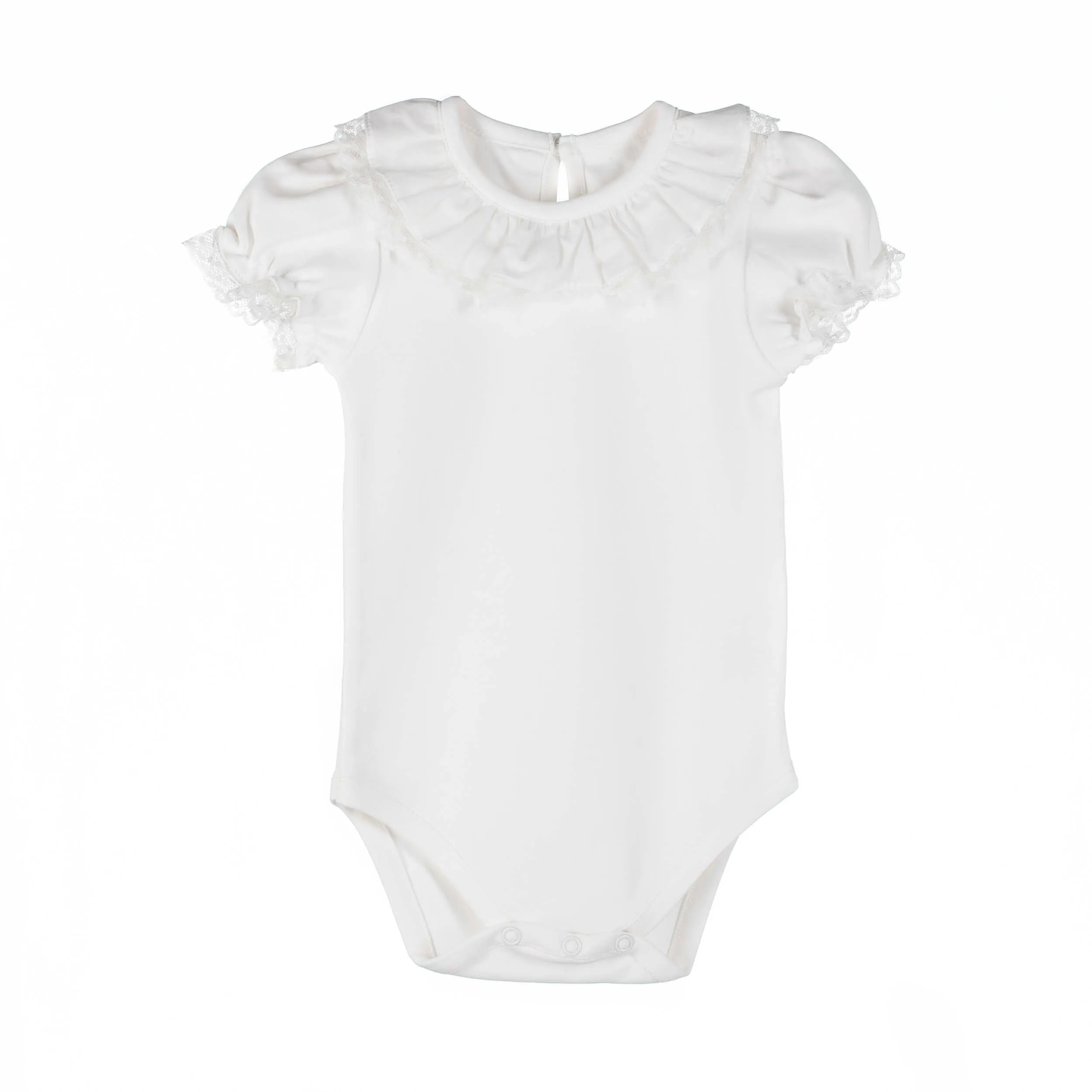 Lace Edge Collar Bodysuit - Ivory (3M)