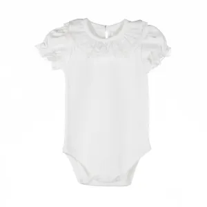 Lace Edge Collar Bodysuit - Ivory (3M)