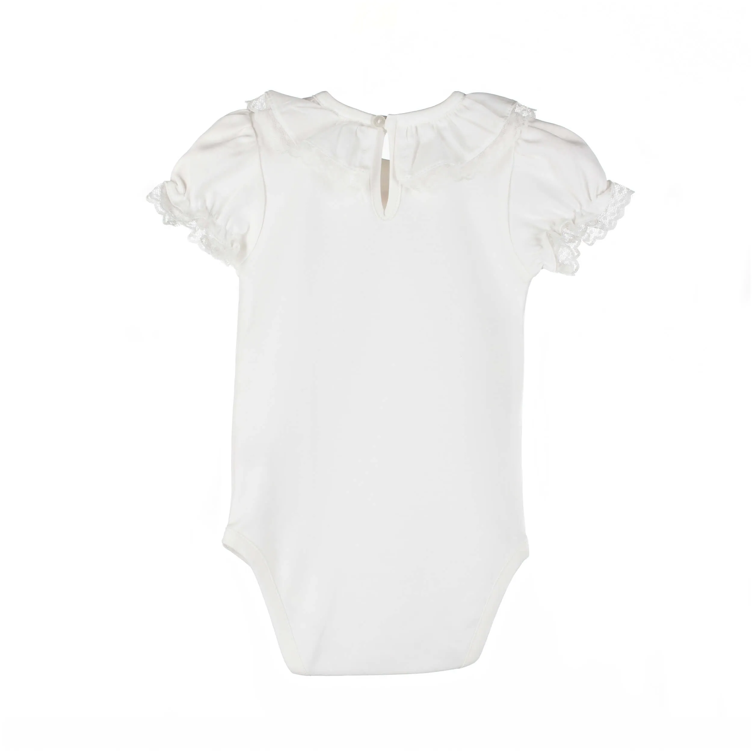 Lace Edge Collar Bodysuit - Ivory (3M)