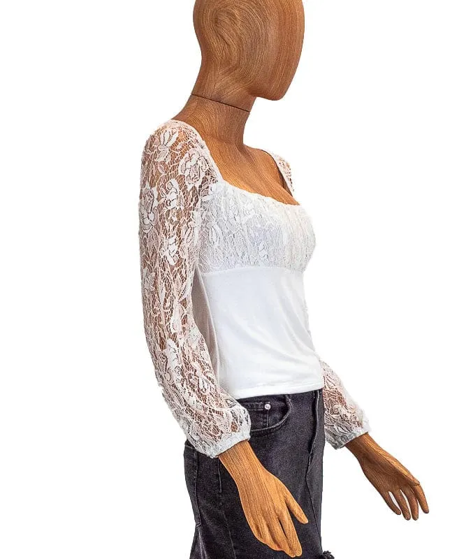 Lace Sleeve Blouse