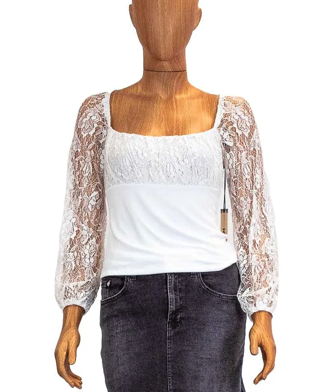 Lace Sleeve Blouse