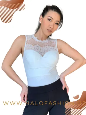 Lace Tops Bodysuit