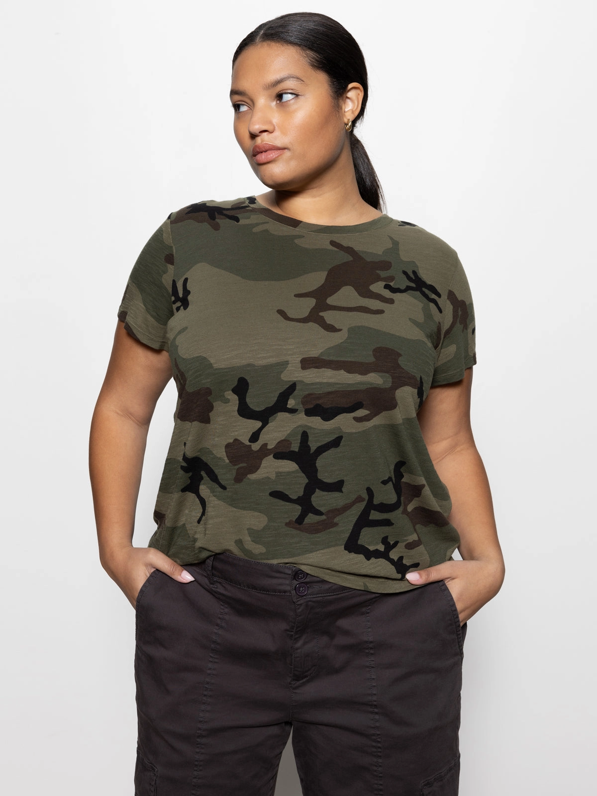 hiking clothes The Perfect Tee Hiker Camo Extended Sizing