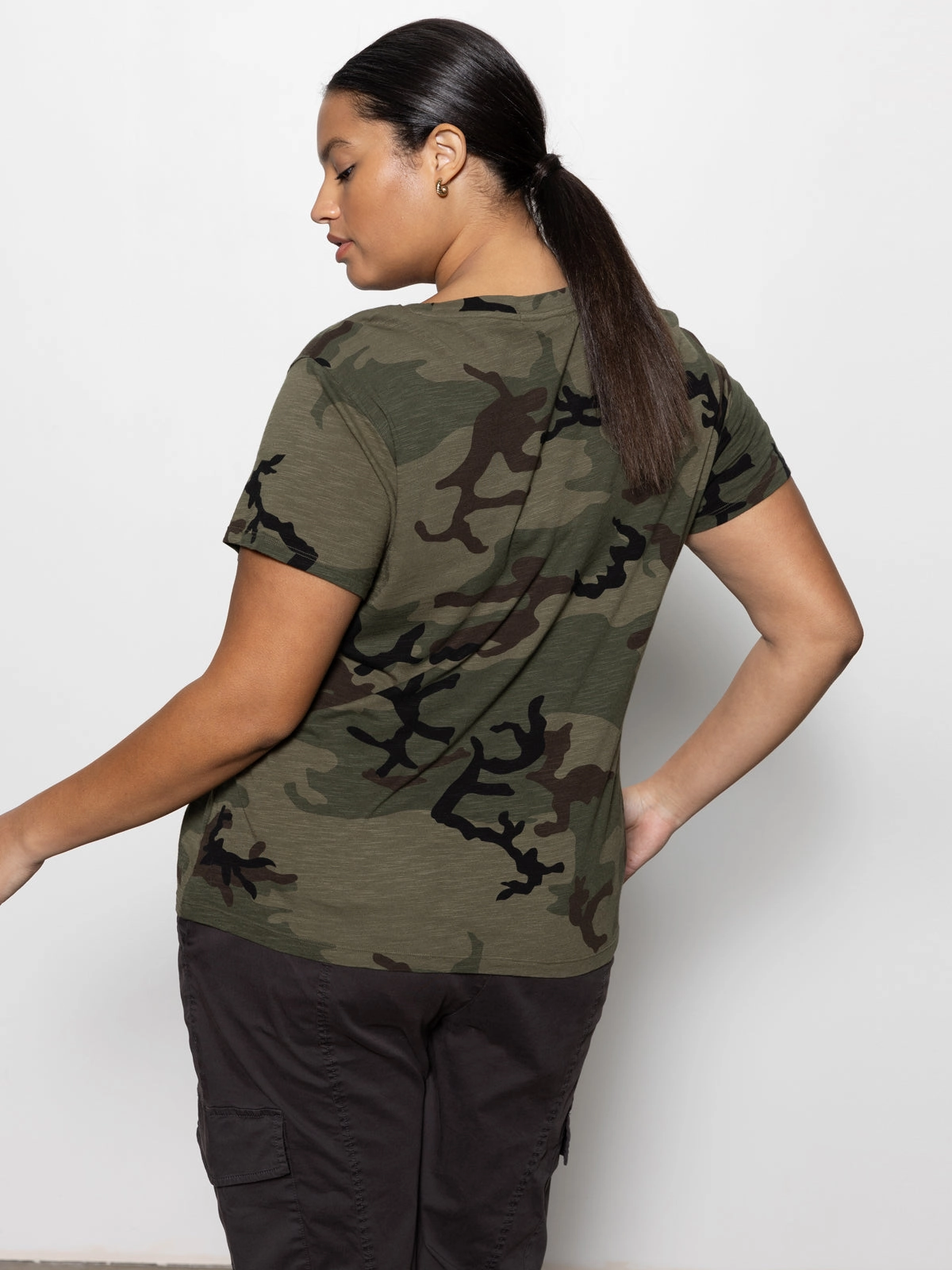 The Perfect Tee Hiker Camo Extended Sizing Timeless casual wear