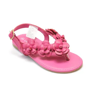 L'Amour Girls Flower Blossom Thong Sandal
