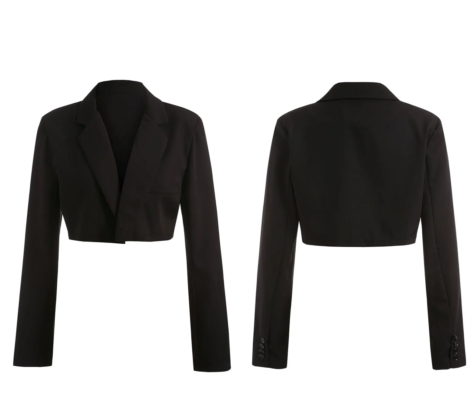 Lapel Crop Jackets