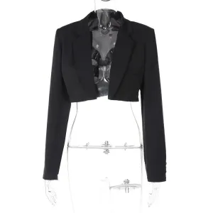 Lapel Crop Jackets