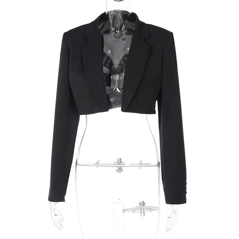 Lapel Crop Jackets