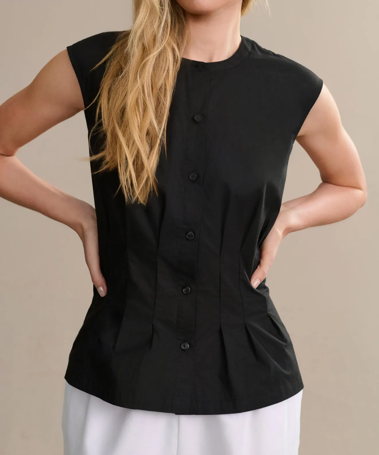 Layered Hemline TactileWeave Lara Top