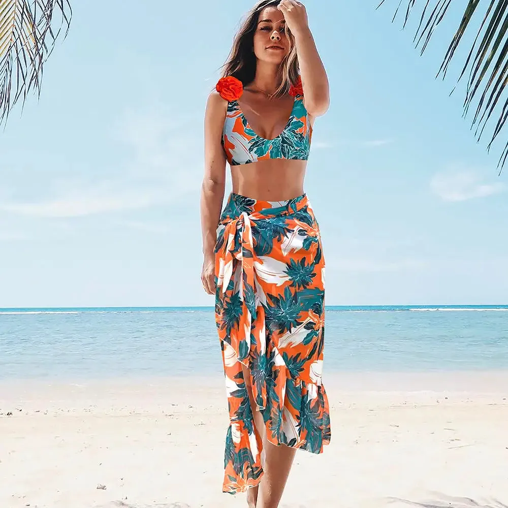 Large Flower Swimsuit