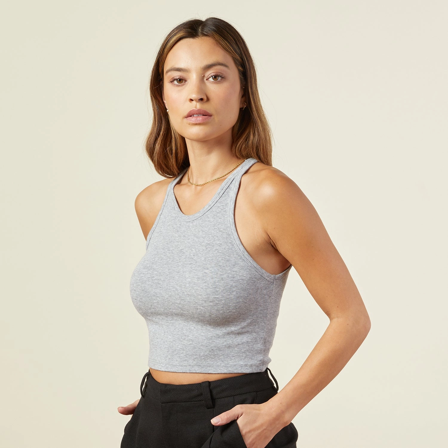 Tagless Design Oversized Silhouette The Ultimate Cropped Tank