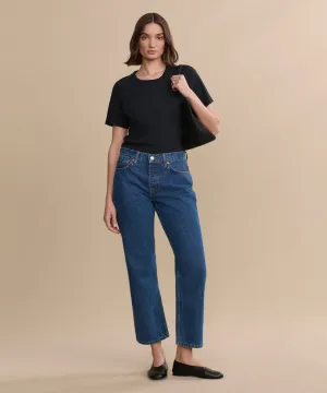 Lattice Knit Patterns Easy Straight Crop High Neckline Structure Luxurious Feel Easy Straight Crop