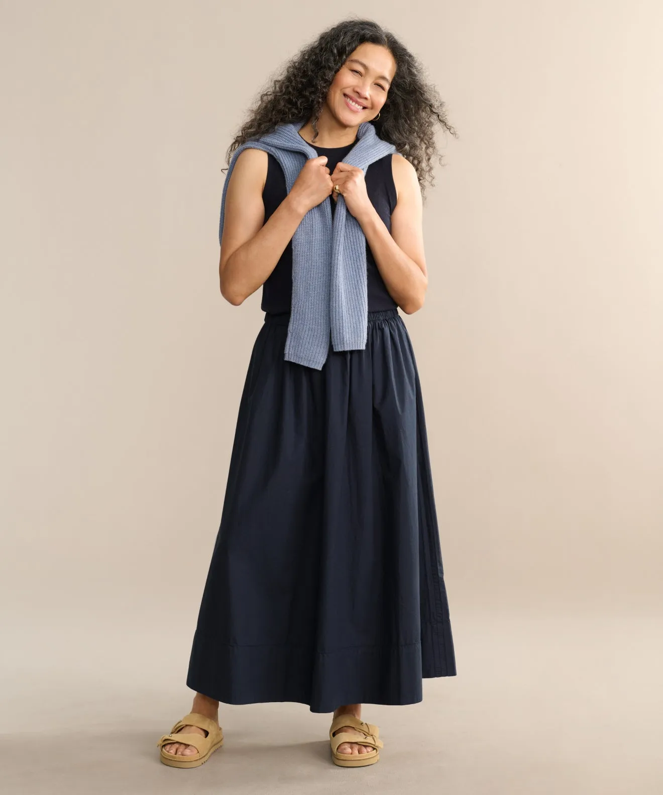 Light wash Flexible Fabric Lauren Skirt