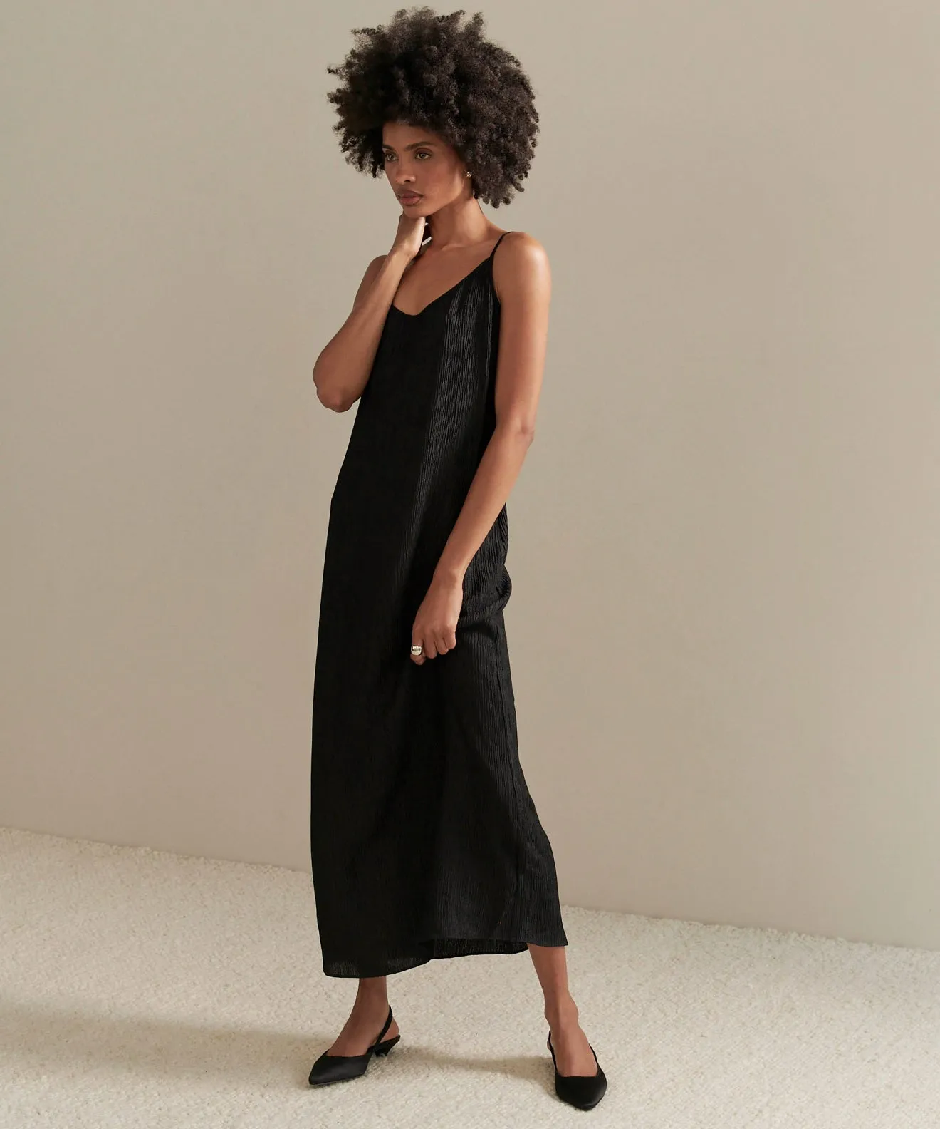 Natural Style Fete Slip Dress