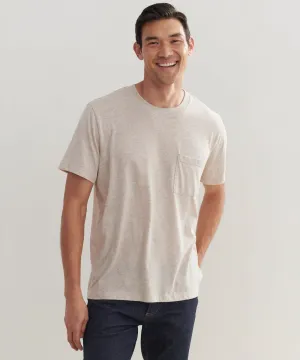 Layered Hemline Men's Vintage Pocket Tee UVProtection Men's Vintage Pocket Tee