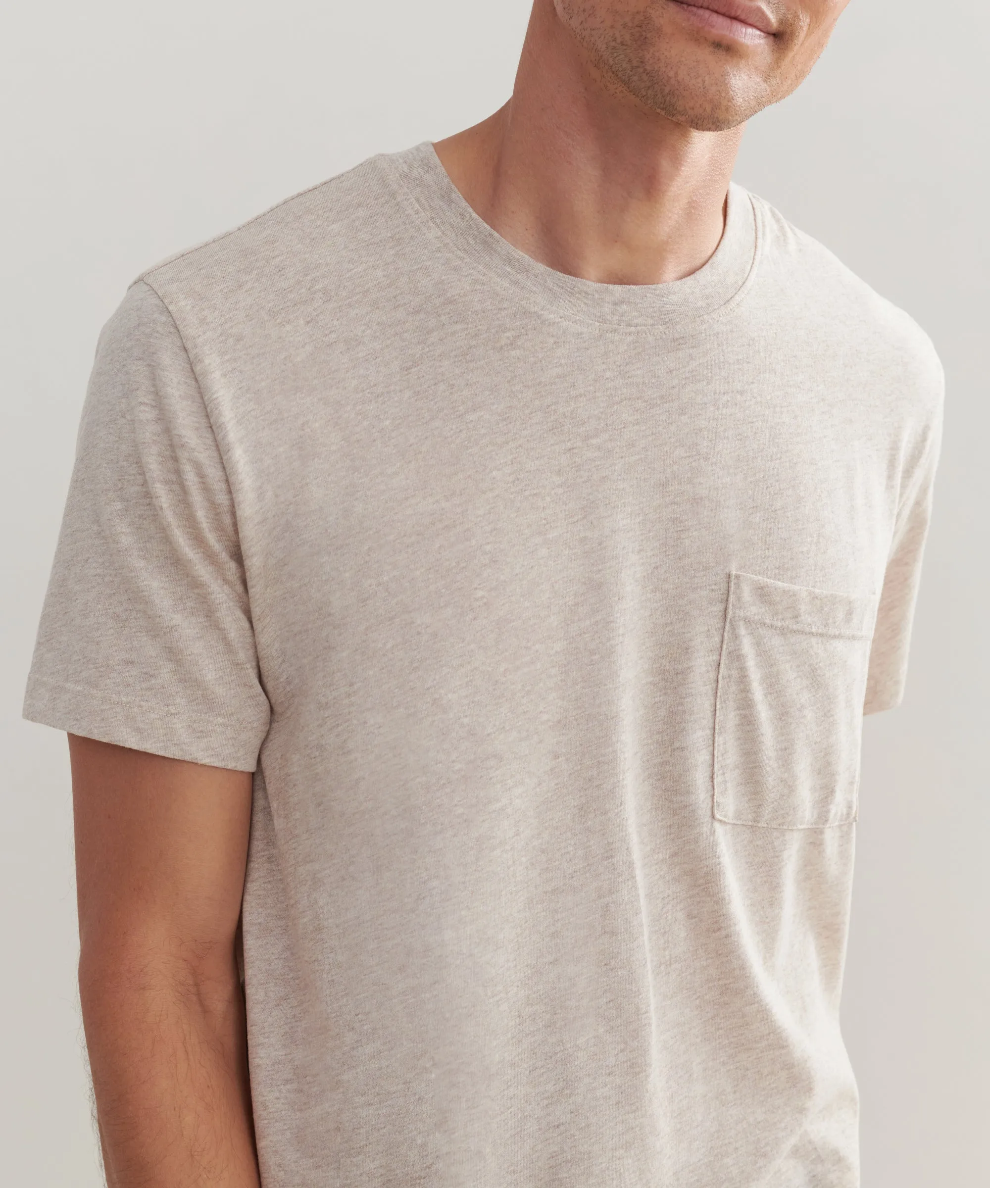 Men's Vintage Pocket Tee WrinkleResistantTextile Reinforced Hems