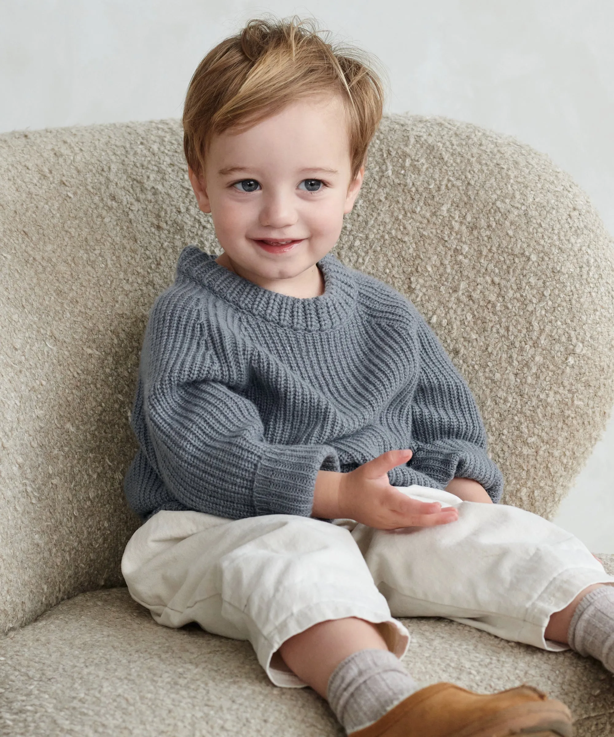 Kids' Fisherman Sweater Everyday Look Layered Neckline