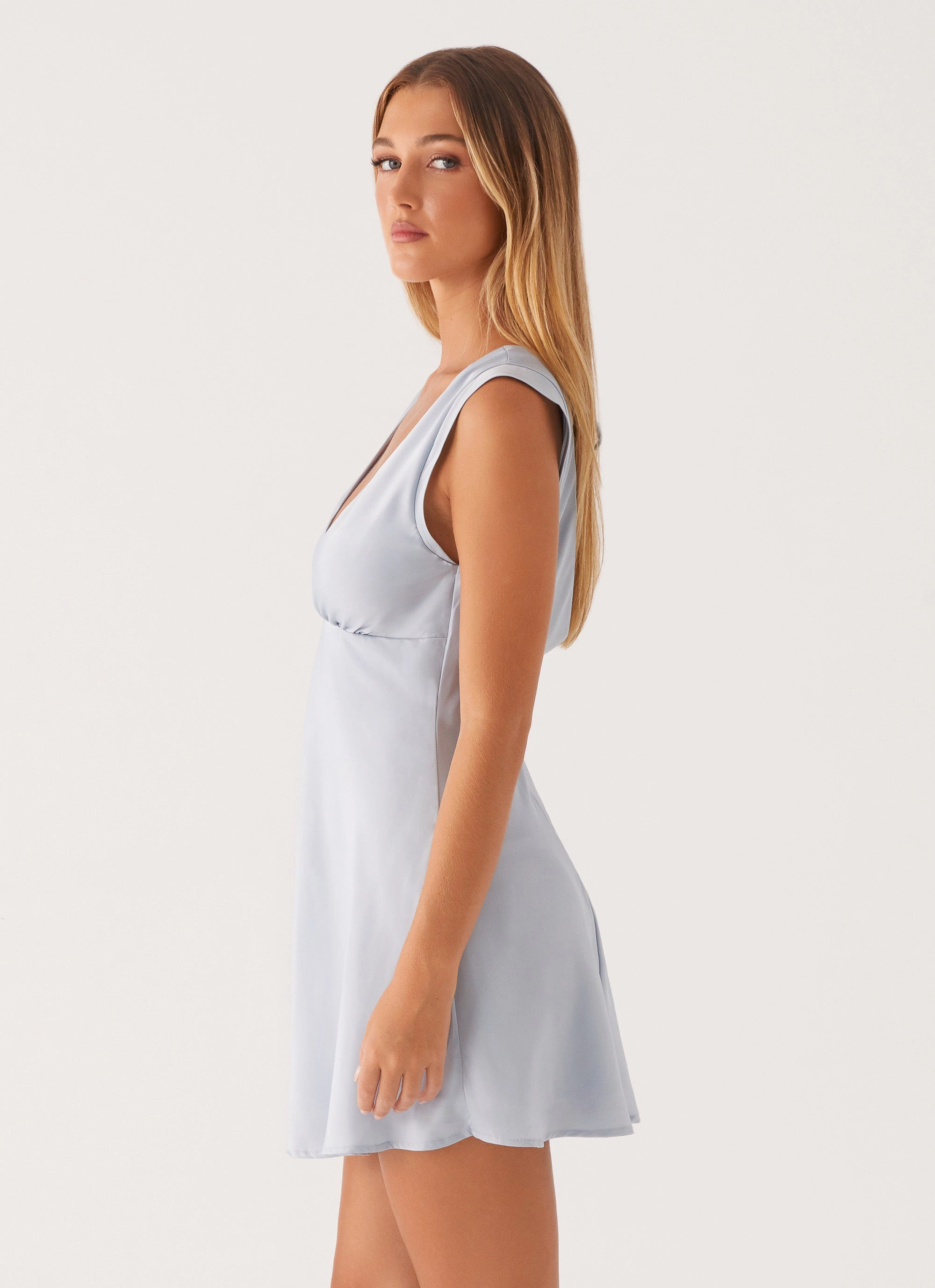 Layton Mini Dress - Blue City Essential elegant design