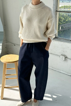 Le Bon Shoppe Zoe Cotton Sweater -Naturel Basic Must-Have Le Bon Shoppe Zoe Cotton Sweater -Naturel layering option