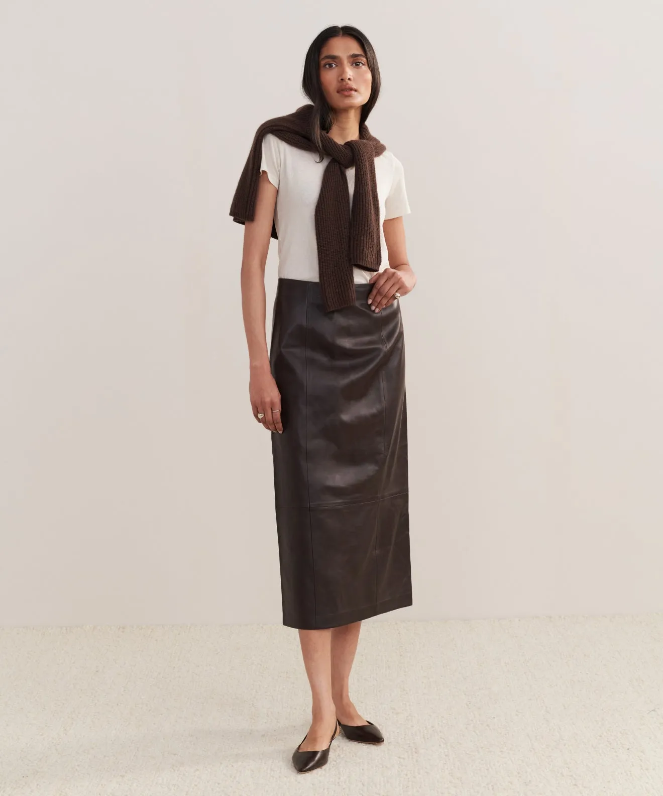 Leather Sienna Skirt Multi-way wear Durable Hem