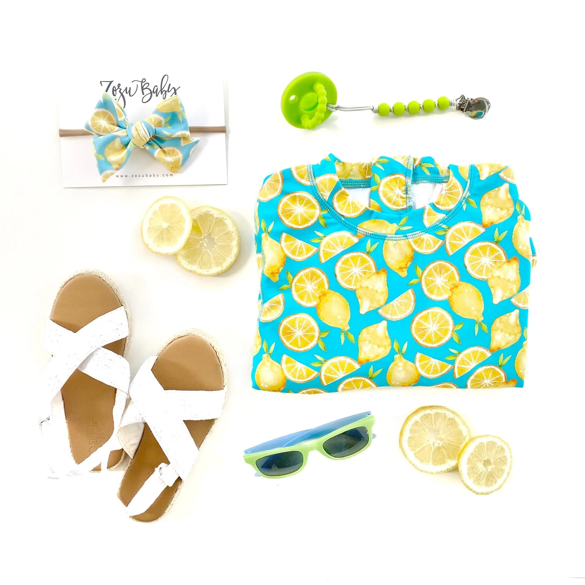 Lemons :: Swim Zip :: Swim Scrunchie