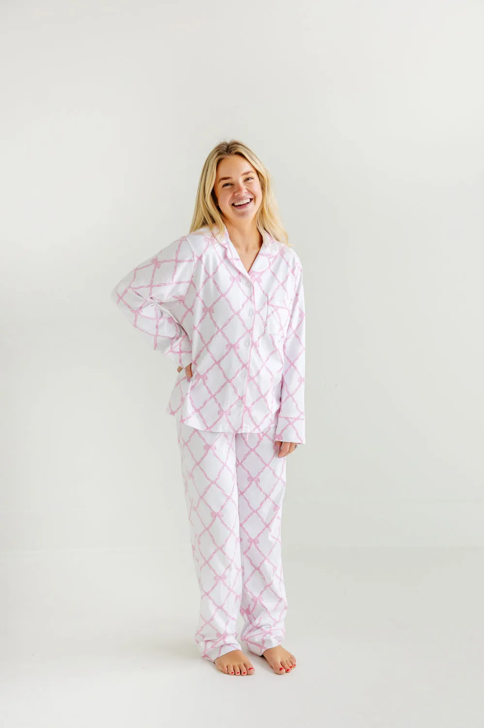 Let Me Lounge Long Sleeve Top (Women) - Belle Meade Bow