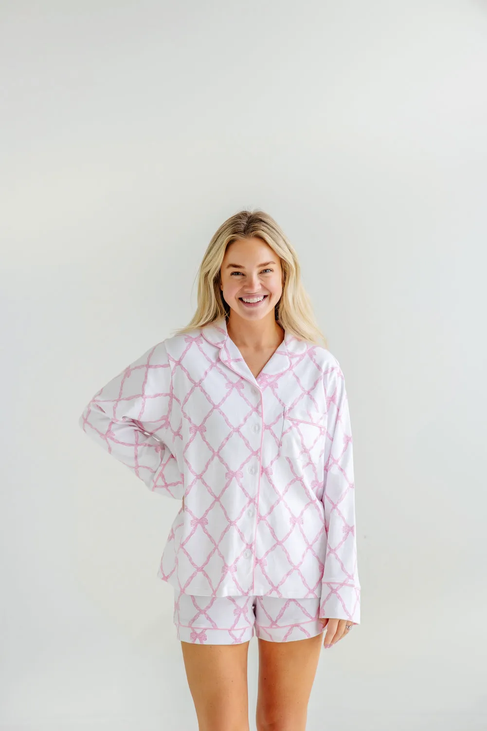 Let Me Lounge Long Sleeve Top (Women's) - Belle Meade Bow